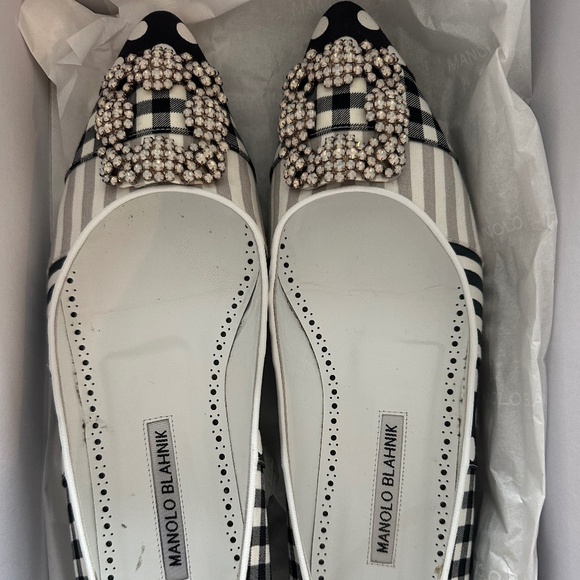 Manolo Blahnik Hangisi flats - Picture 1 of 3